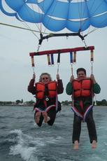 Gail Heath Lake Huron Parasailing